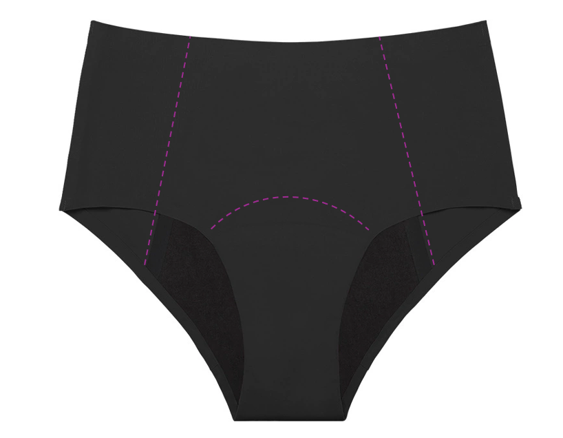 Kuukautisalushousut Midi briefs - runsas vuoto