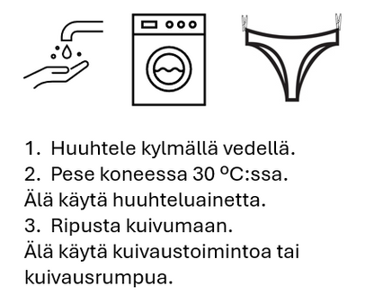 Kuukautisalushousut Midi briefs - normaali vuoto